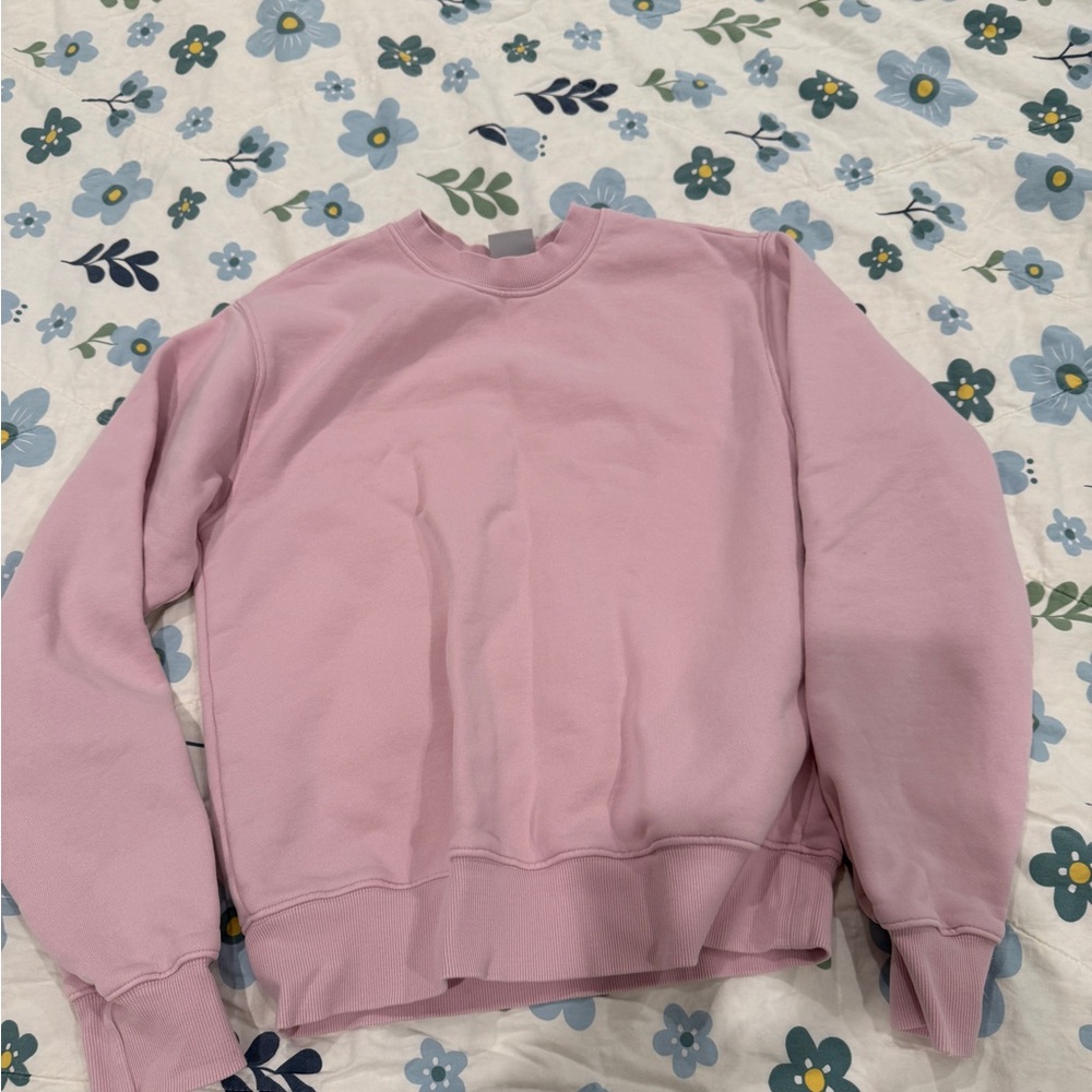 TNA Soft Pink Cozy Fleece Sweatshirt